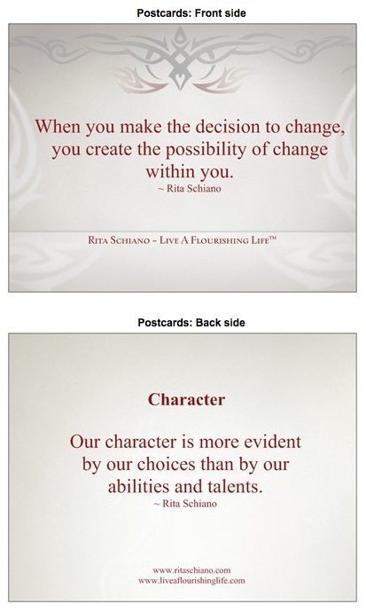 Character  / The Decision to Change